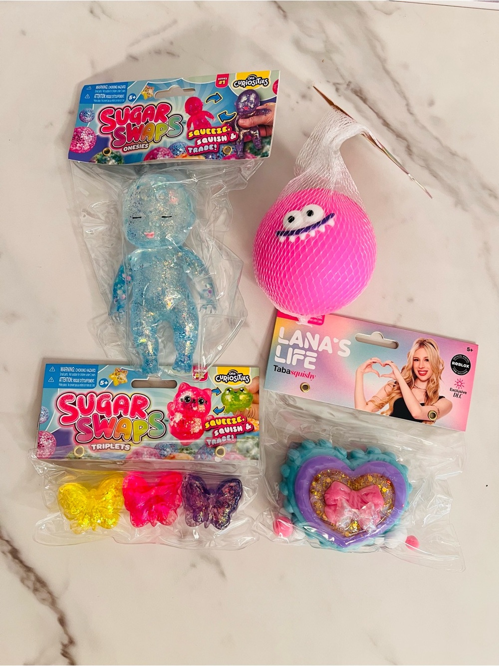 Sugar Swaps Onesies Baby and Triplets Butterflies, Funny Face Ball,  Lana’s Life